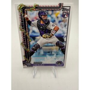 Drew Romo Colorado Rockies 2022 Topps Holiday RC Baseball Card H114